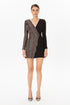 Metallic Sequin Mini Dress